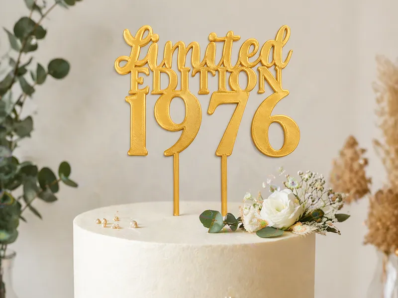 Limited Edition 1976 Cake Topper Tortendeko 