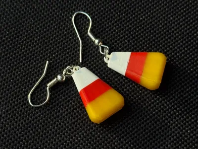 Candy Corn Earrings