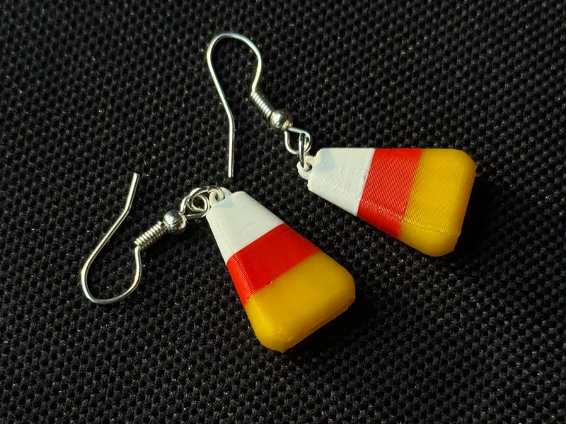 Candy Corn Earrings