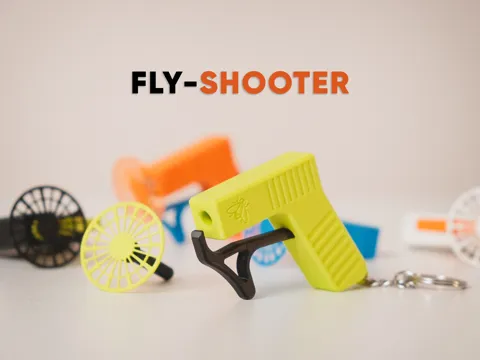 Letrero o emblema decorativo: Fly-Shooter — referencia de MakerWorld
