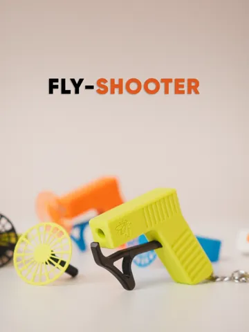 Letrero o emblema decorativo: Fly-Shooter — vista de referencia 2