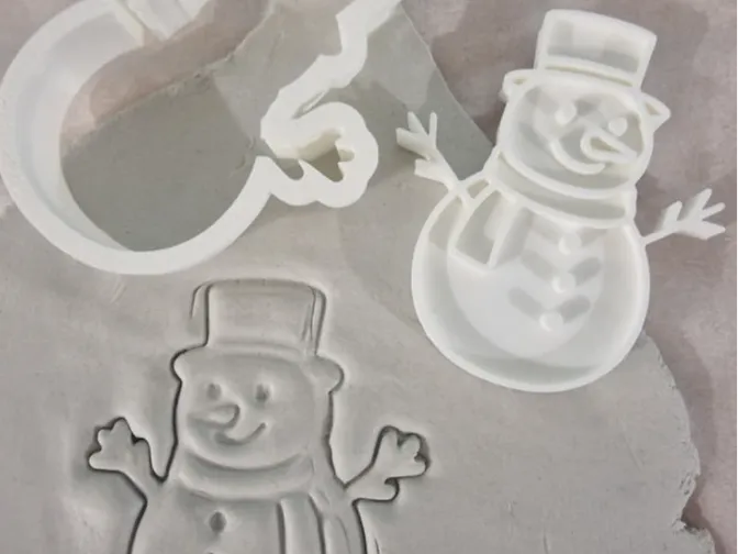 Snowman - Cookie Cutter and Stencil