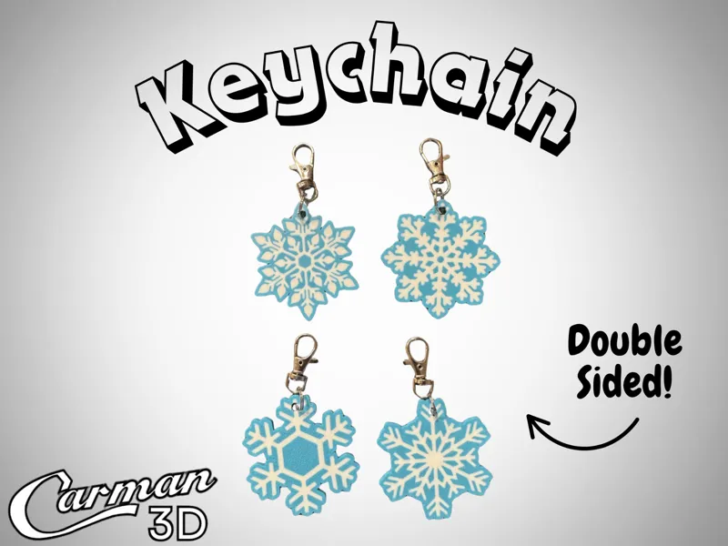 Snowflake Keychains