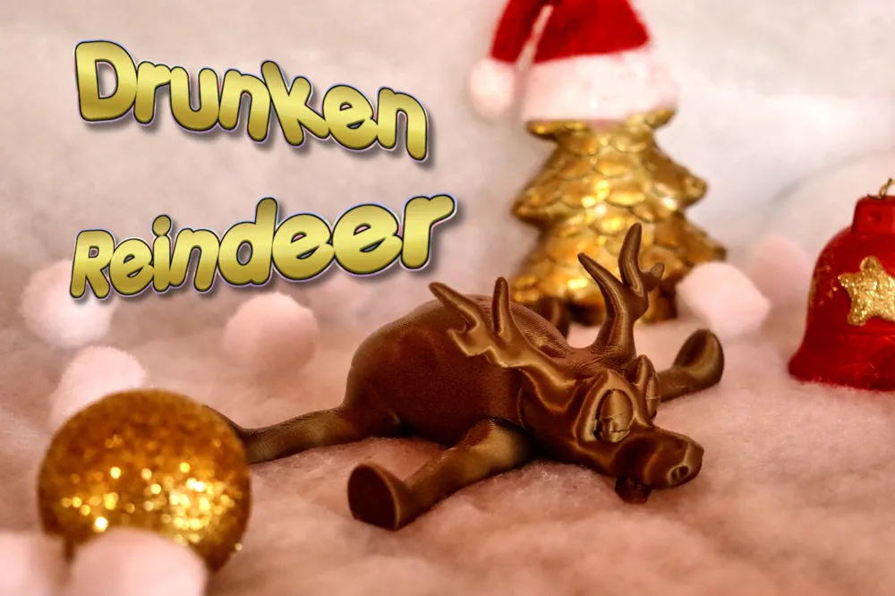 Drunken Reindeer by MMForm - MakerWorld