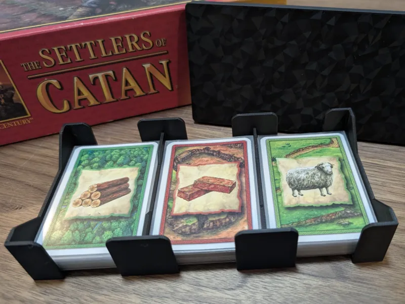Catan resource card organizer (sleeved version)