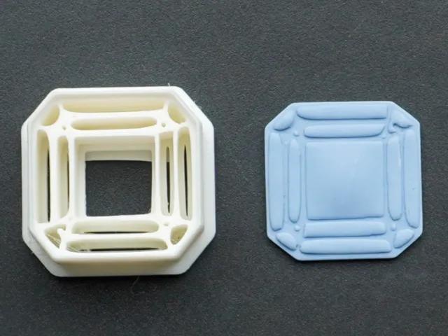 Diamond Cut Clay Cutter For Earrings Necklaces