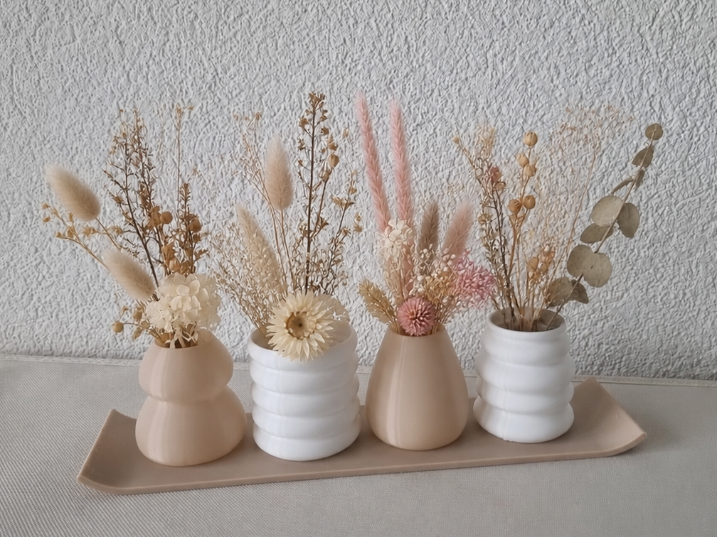 Mini Vasenset für Trockenblumen