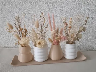 Mini Vasenset für Trockenblumen