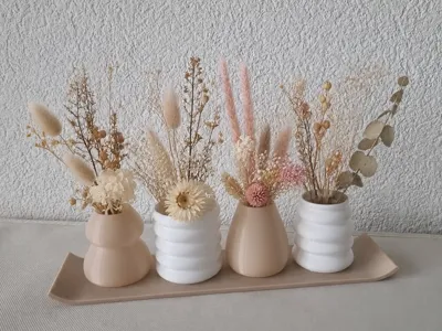 Mini Vase Set for Dried Flowers