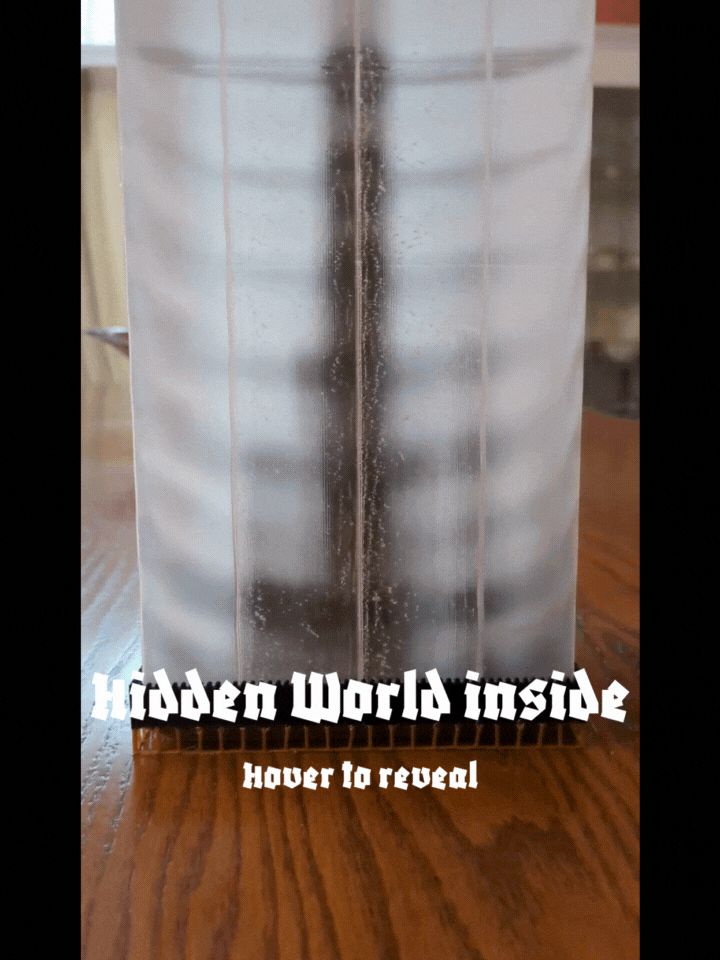 Ruined castle pot, vase, and trellis 3 in 1