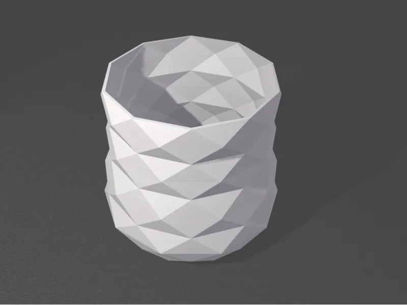 Low polly 140mm vase / planter