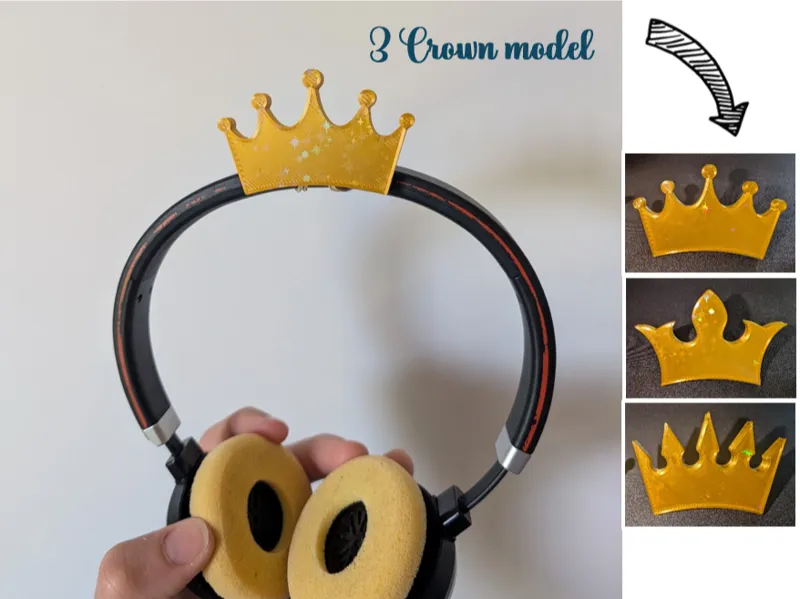 Universal crown for headset (3 models)
