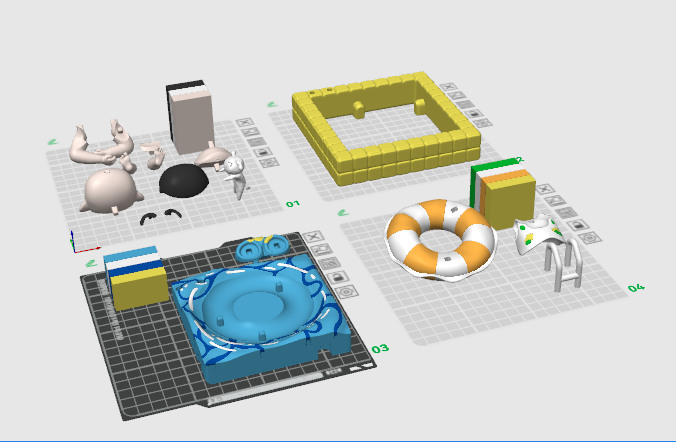 Miniatura 4 do modelo 3D 蜡笔小新-泳池小新