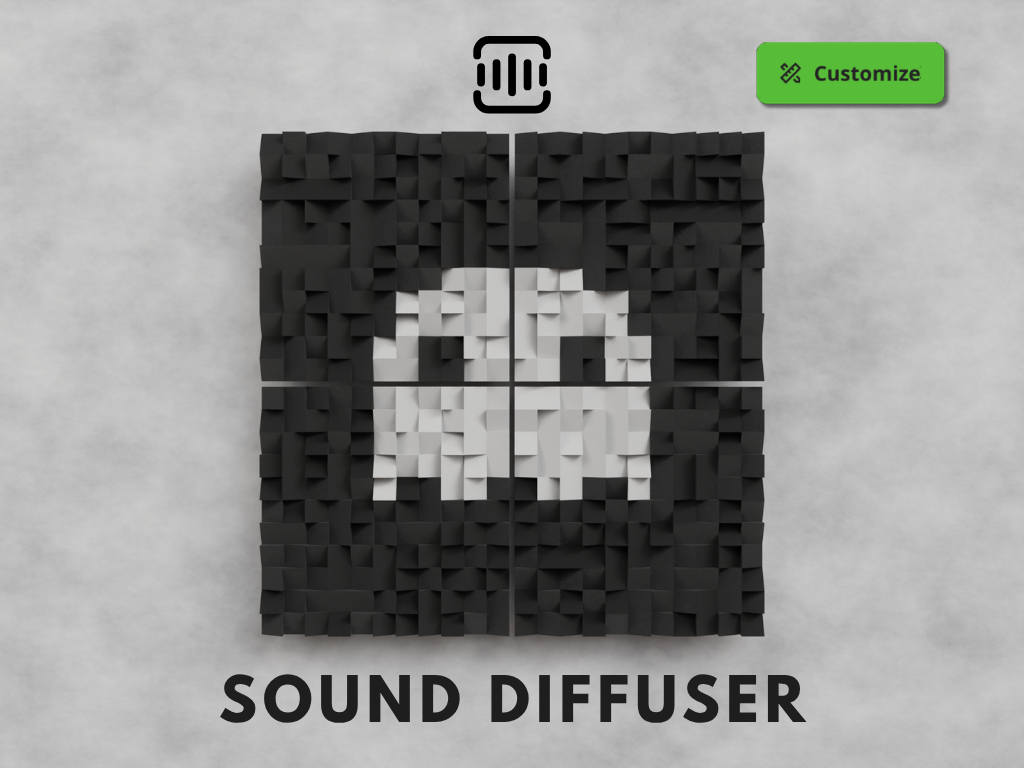 Parametric sound diffuser