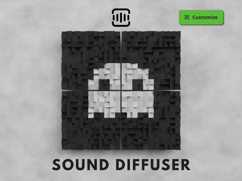 Parametric sound diffuser