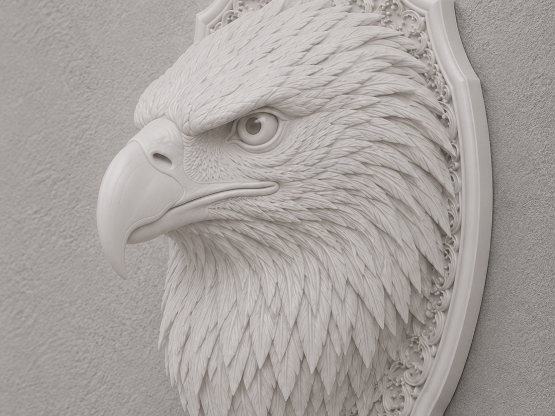 Eagle Wall Head Mount Trophy Display 