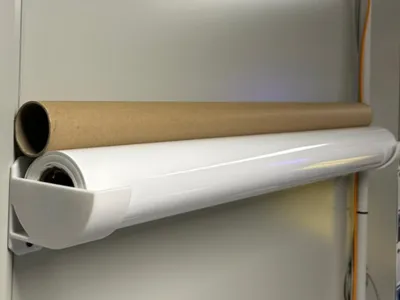 plotter roll holder supports