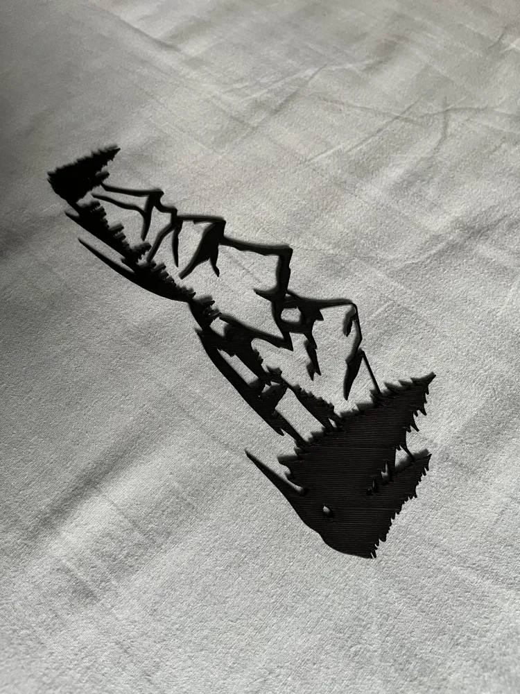 STYLIZED MOUNTAIN SILHOUETTE by Pierre28th MakerWorld: Download Free 3D Models