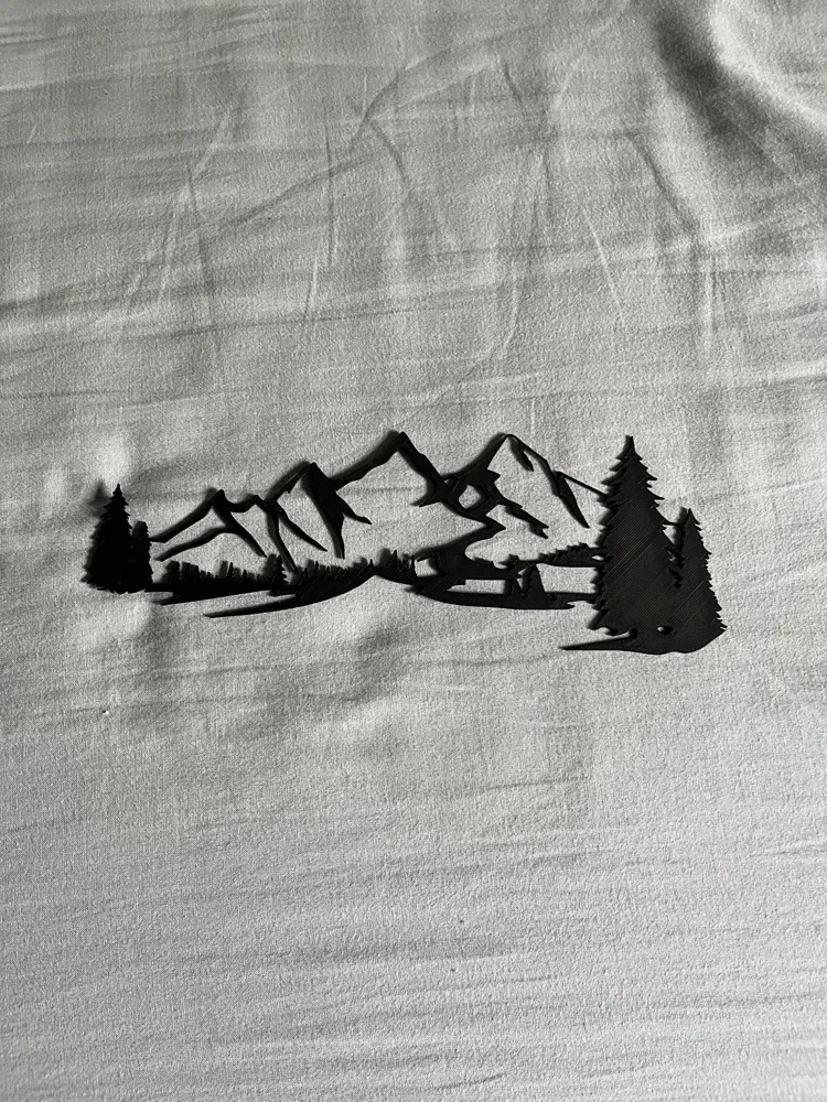 STYLIZED MOUNTAIN SILHOUETTE by Pierre28th MakerWorld: Download Free 3D Models