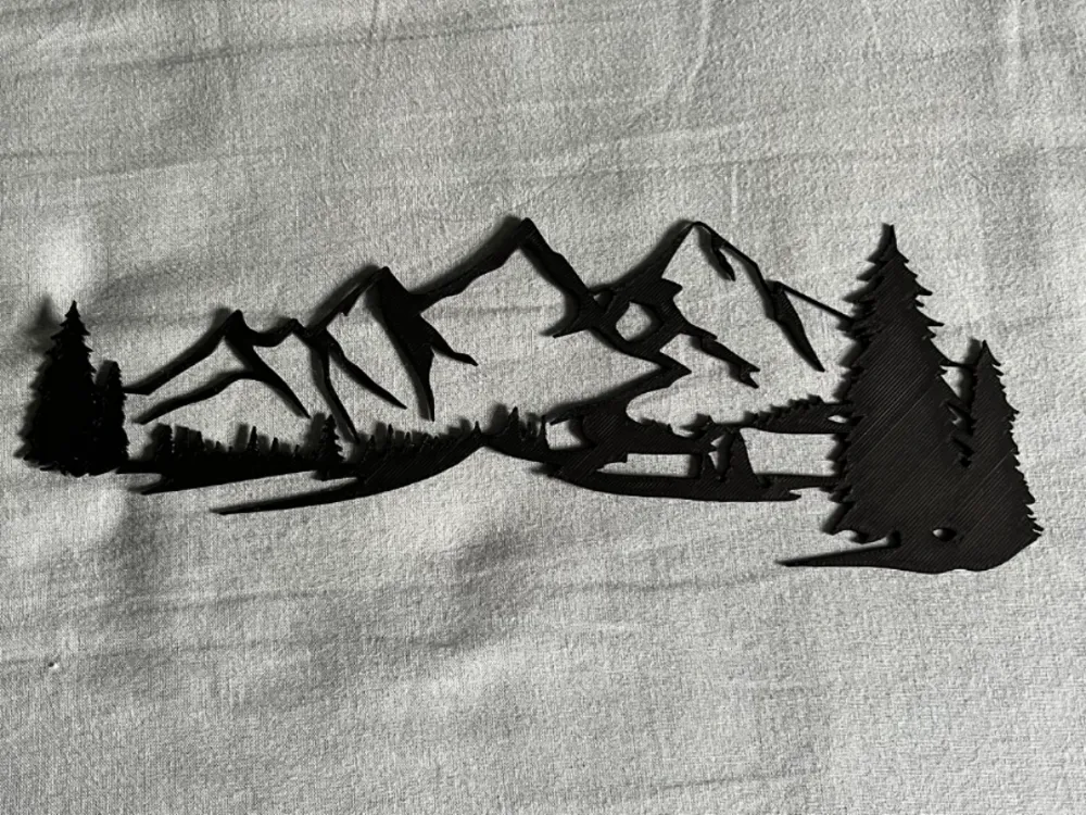 STYLIZED MOUNTAIN SILHOUETTE by Pierre28th MakerWorld: Download Free 3D Models
