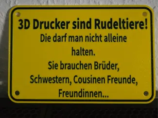 3D Drucker sind Rudeltiere