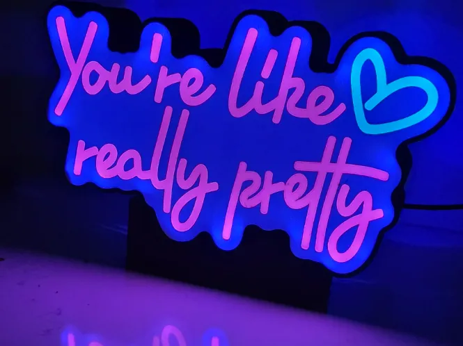 "You're Like Really Pretty" Lightbox