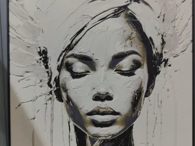 Afro Woman 1 Hueforge wallart