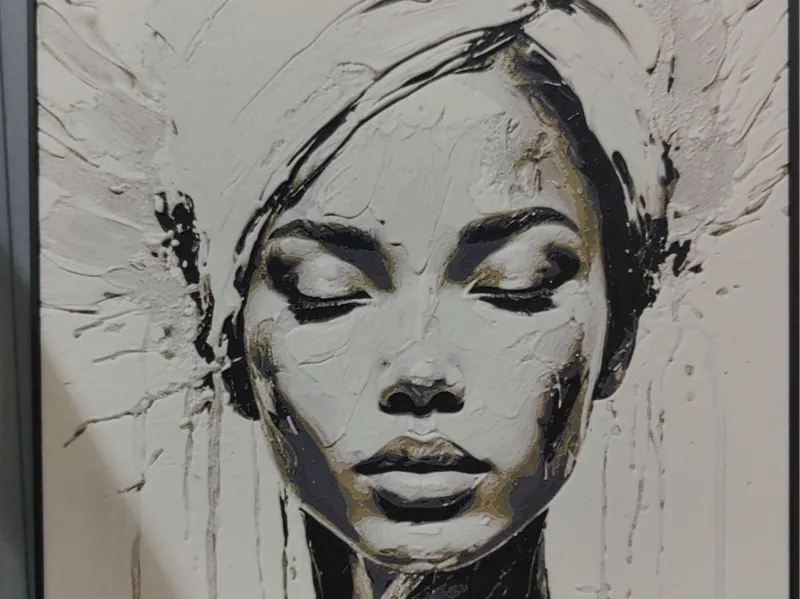 Afro Woman 1 Hueforge wallart