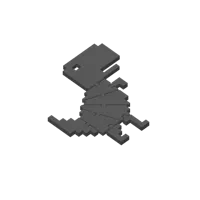 Flexi T-Rex chromé — photo 2