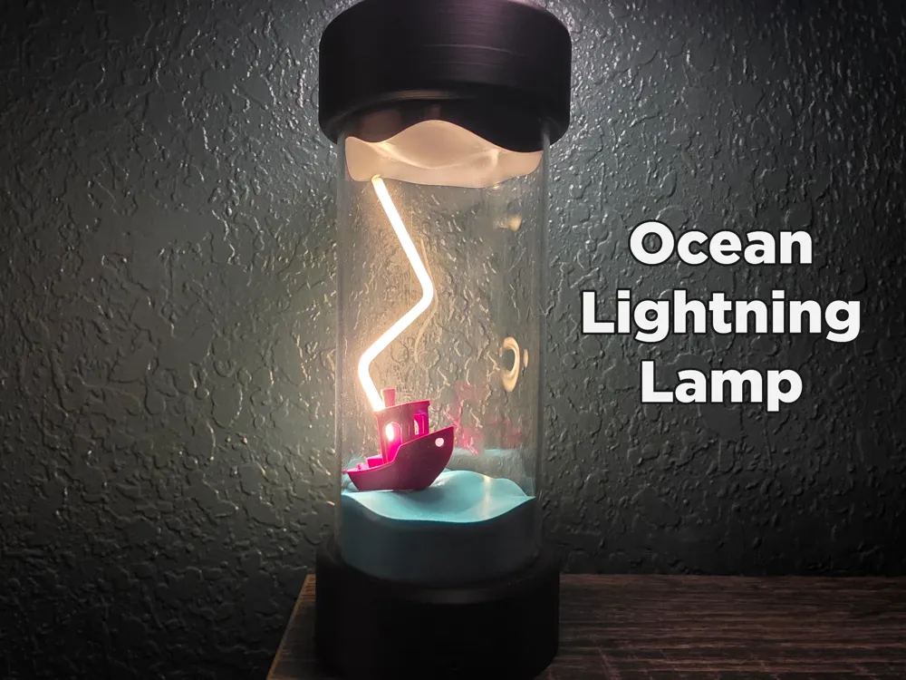 Accesorio de iluminación decorativa: Ocean Lightning Lamp. Referencia del modelo original.
