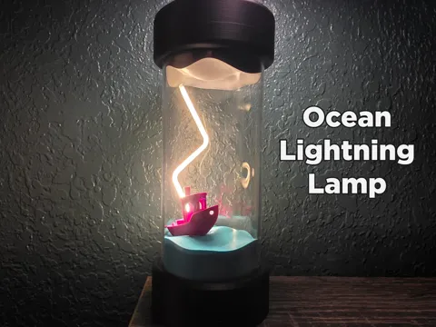 Accesorio de iluminación decorativa: Ocean Lightning Lamp — referencia de MakerWorld