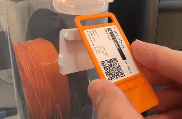 Dry Box Attachment Clip for Filament Swatch Card