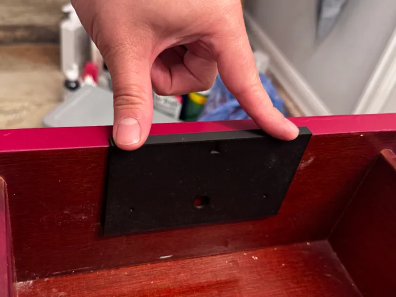 Cabinet drawer pull template 4 drawer lengths 