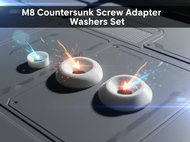 M8 Countersunk screw adapter washer set