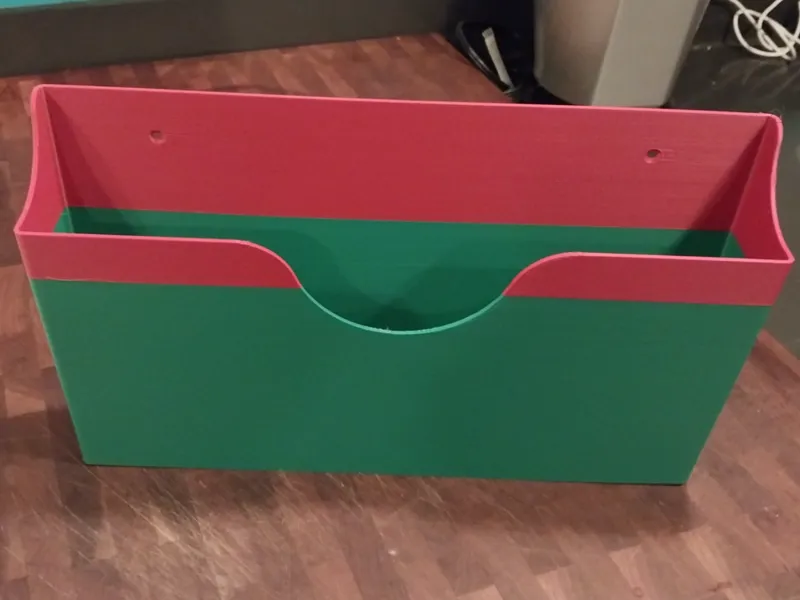 Large wall mounted document holder for mail/notes
