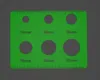 Circles 1.5mm thick 10-25mm 0.2mm layer, 2 walls, 15% infill