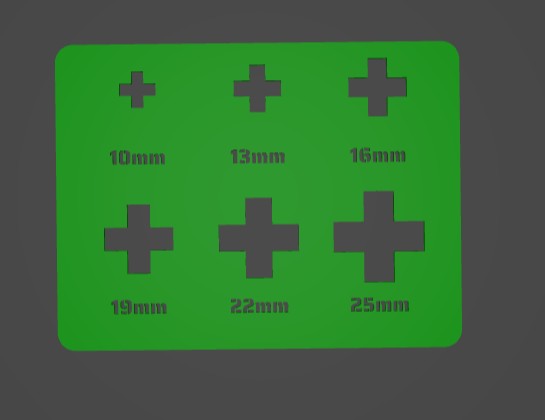 Miniatura 6 do modelo 3D Parametric Stencil Template Maker