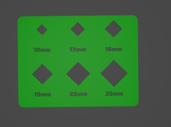 Miniatura 7 do modelo 3D Parametric Stencil Template Maker