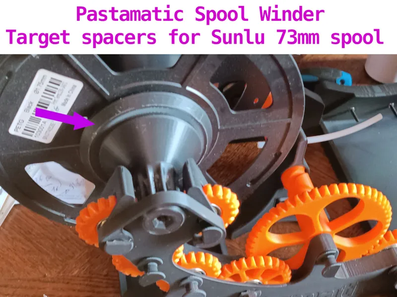 Pastamatic Winder - Spacers for Sunlu 73mm Spacers
