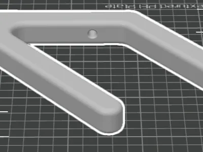 Glove holder with a hole