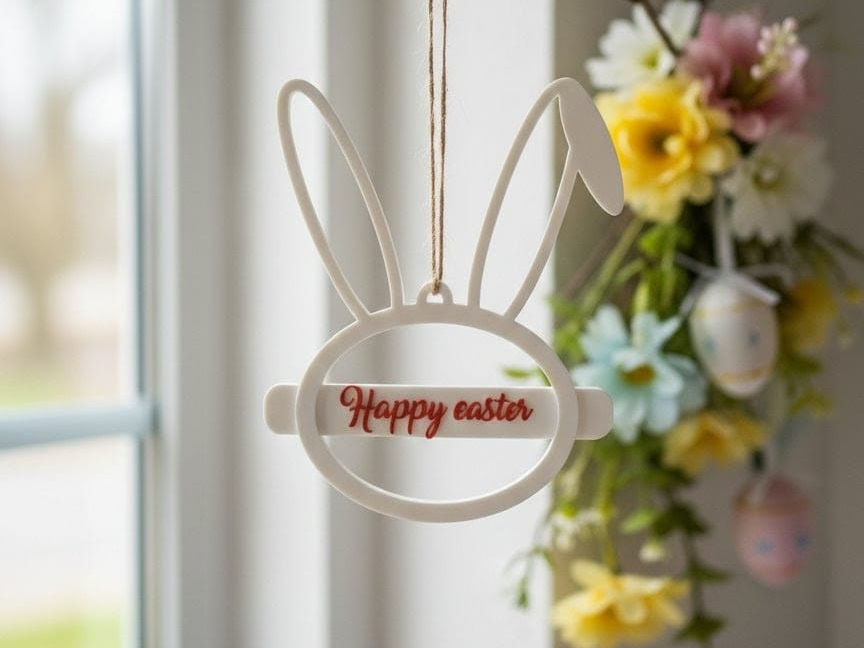 Personalized Easter Bunny Outline