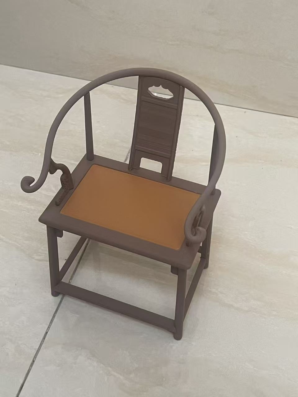 Miniatura 2 do modelo 3D 圈椅，1：6比例拼装模型