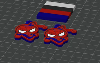 Spiderman Keychain - Free 3D Print Model - MakerWorld