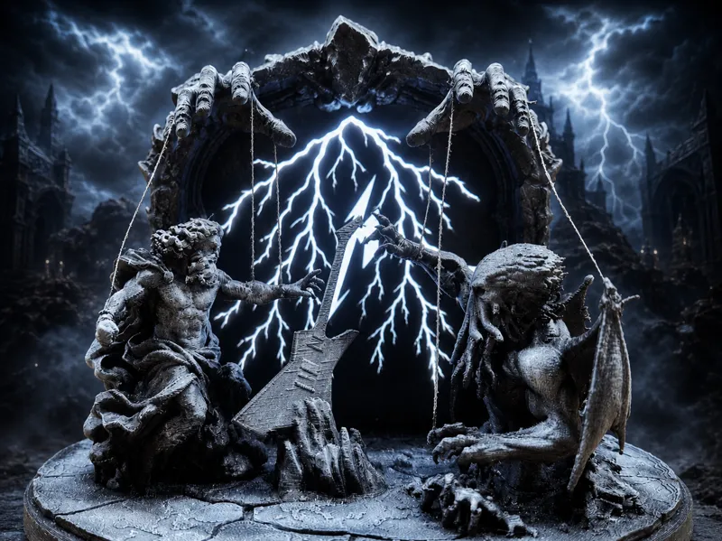 Zeus vs Cthulhu – Greek Metallica Tribute Diorama