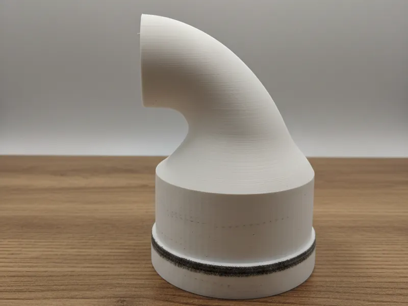 DN110 Exhaust Elbow Fan Adapter (Ø110→Ø100)