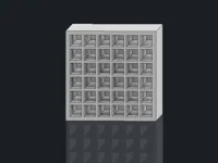 6x6 Grid (36 markers) 3mm wall size