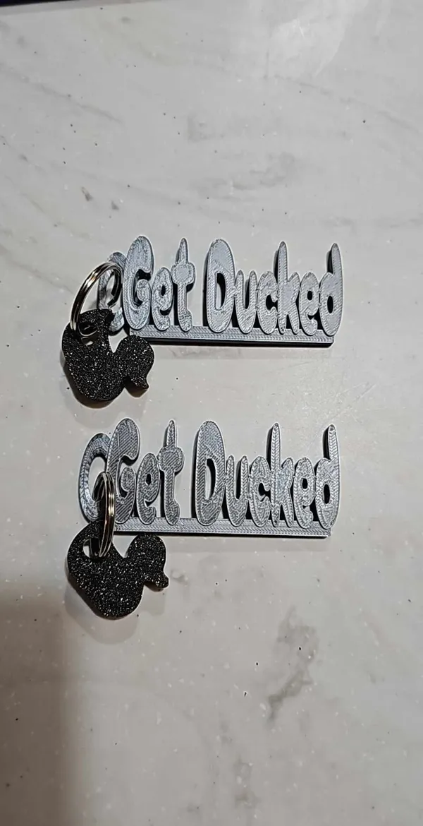 Porte-clés « Get Ducked »