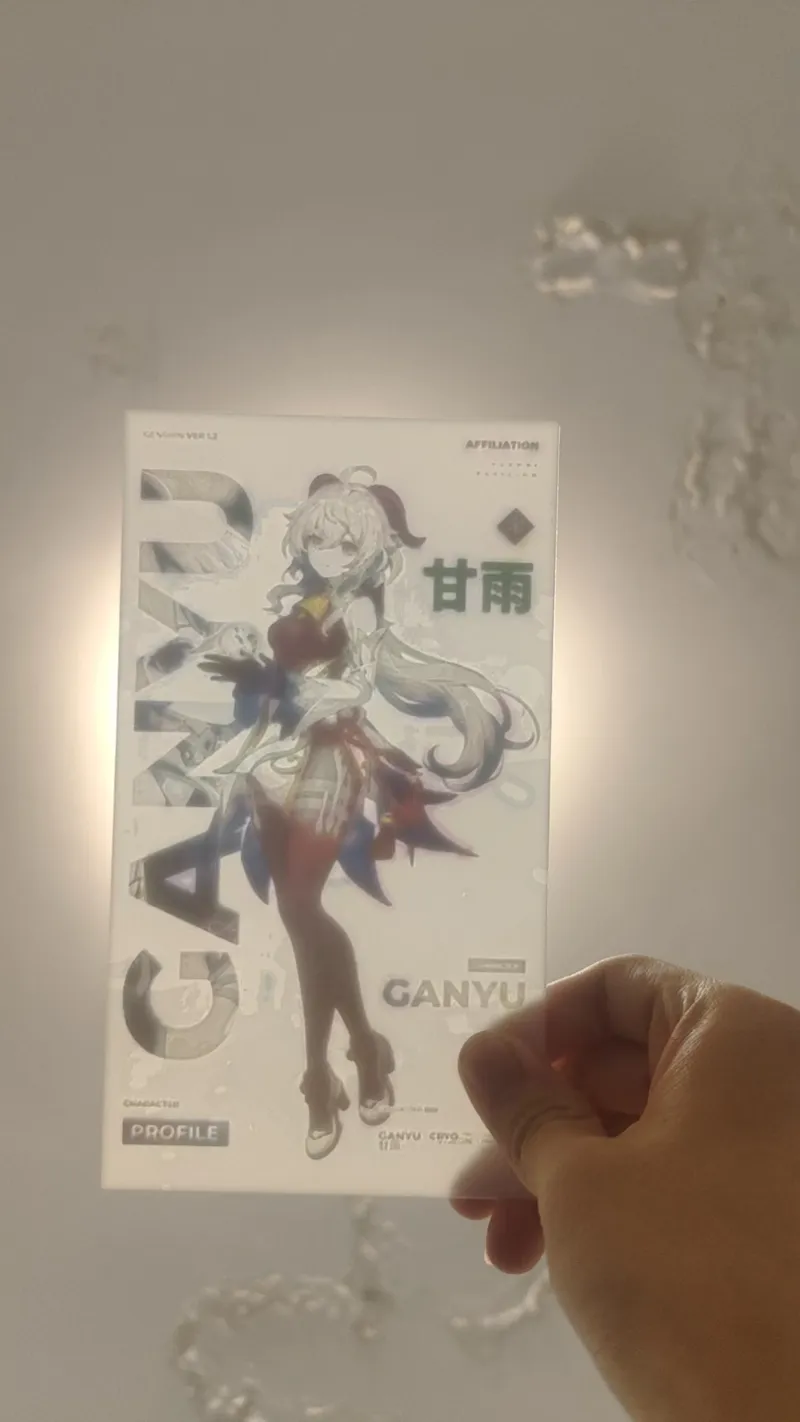甘雨彩色浮雕画