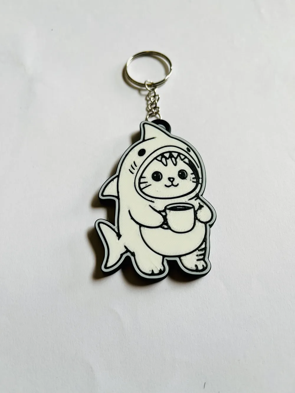 shark cat keychain - Free 3D Print Model - MakerWorld