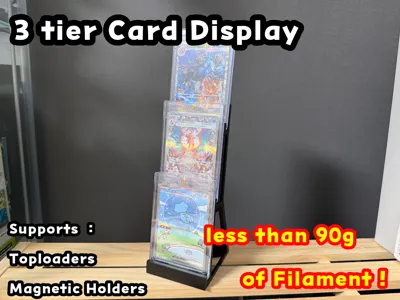 3 tier Card display l 3-Card Display Stand
